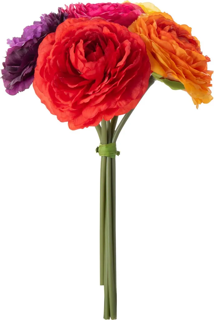 Bouquet de Fleurs Artificielles Renoncules Mix pour Décoration Maison