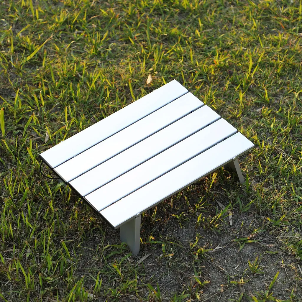 Table pliante pour camping et bivouac, support compact en alu - 3