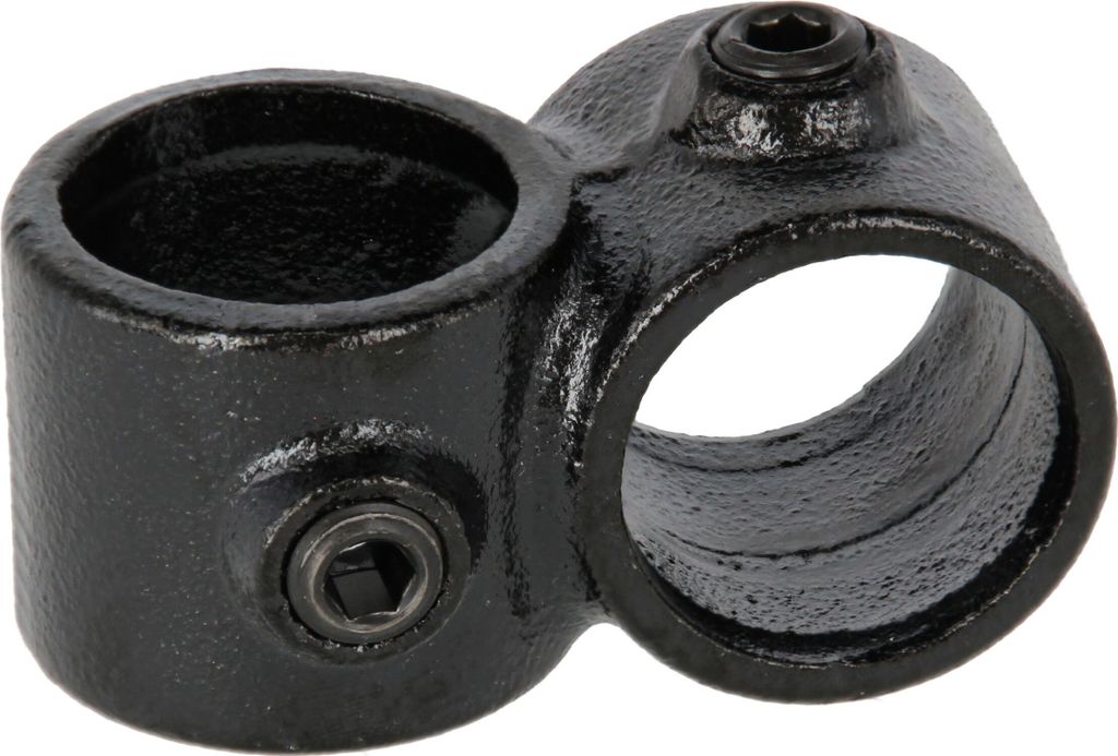 Rohrverbinder Überkreuzverbinder schwarz 1 1/4" (42,4 mm), 90° AVERDE