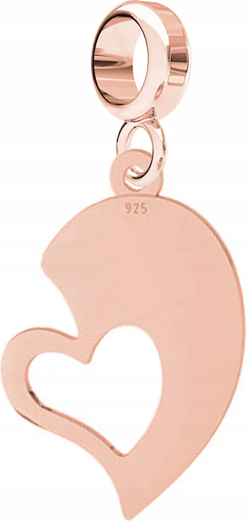 Mezzo Cuore in Argento 925 e Oro - Gioielli Artigianali d'Amore