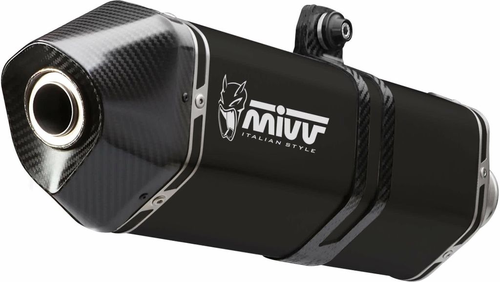 MIVV genehmigte SPEED EDGE Schwarz Slip-On Auspuff für BENELLI TRK 502 X