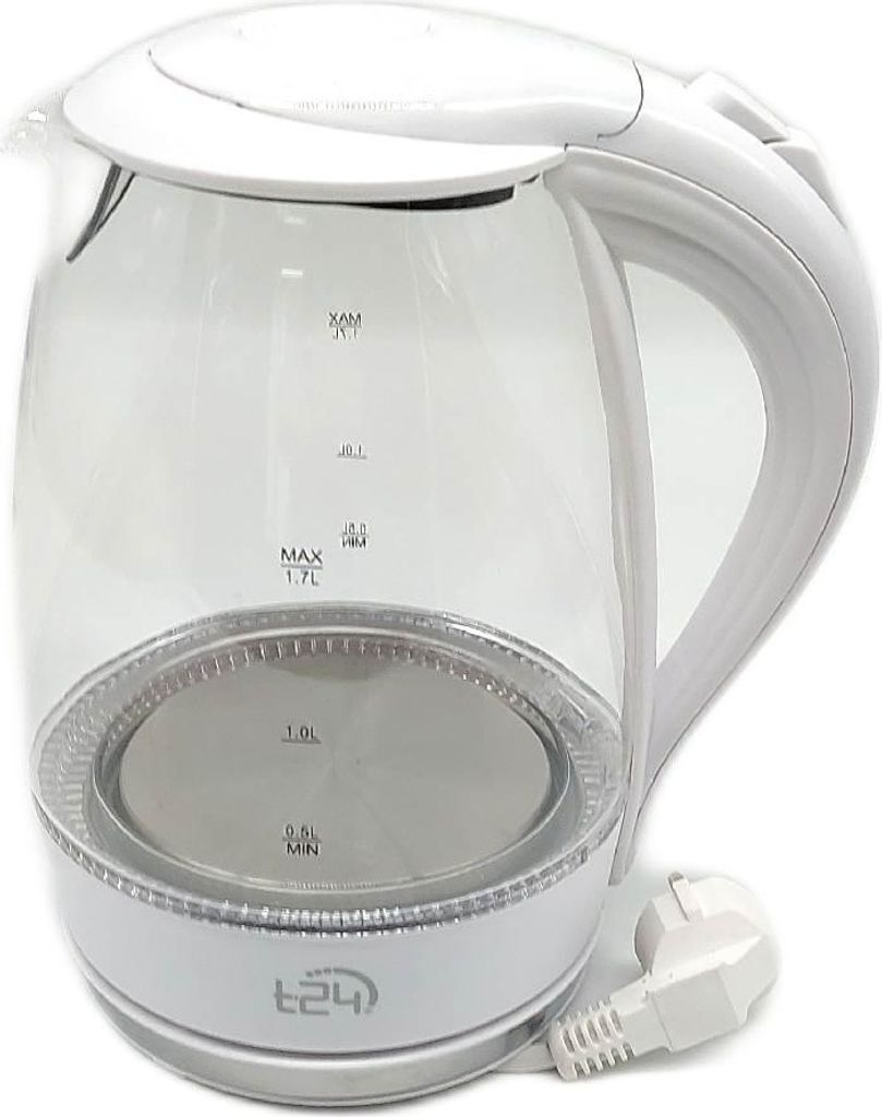 T24 LED Glas Wasserkocher 1,7 Liter LED Beleuchtung Produktbild 