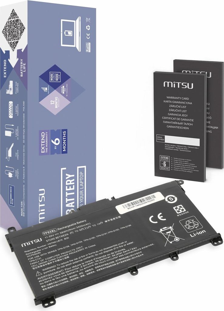 #Mitsu fr HP 14-BP 3400mAh(39Wh) 11.55V