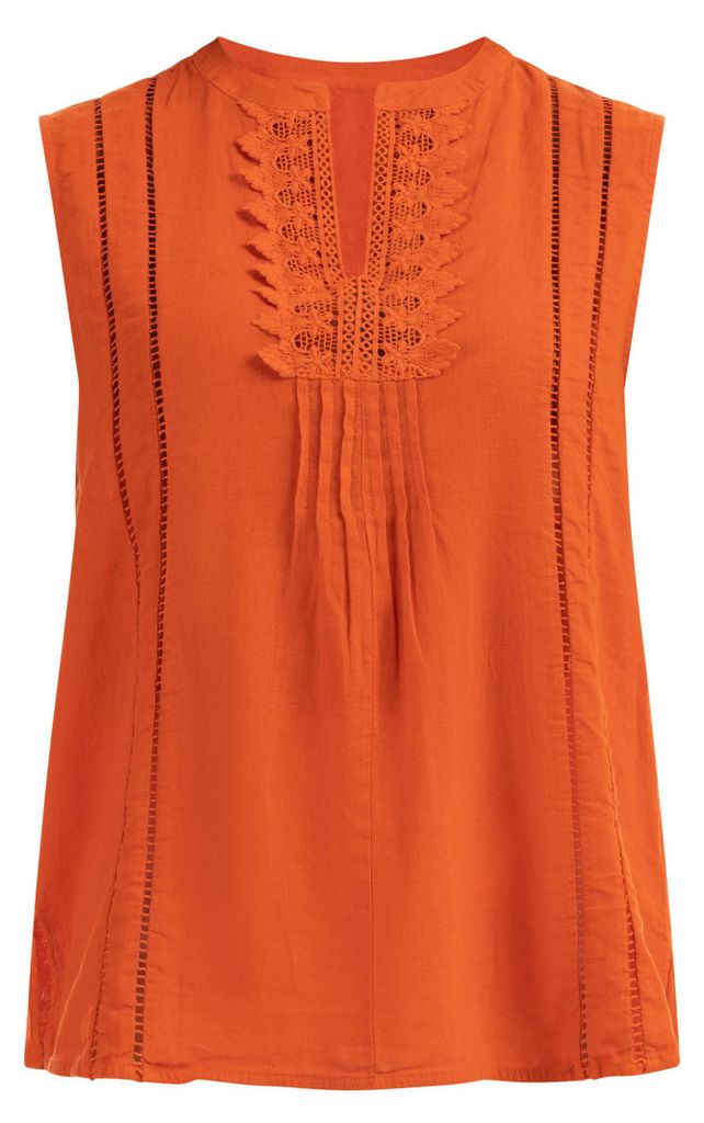Jeona damen bluse - orange, XXL