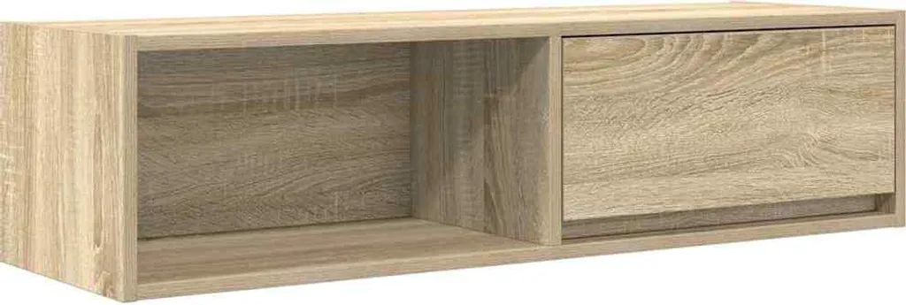 Mobile Porta TV 100x31x25,5 cm vidaXL Rovere | Mobile Hi-Fi Legno