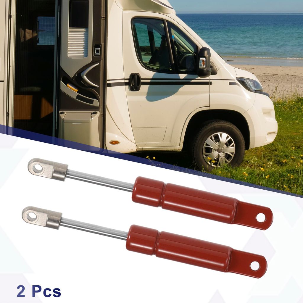 2 Stück 4 Zoll 22,5 lbs/100N Rote Gasdruckfedern Stützen Stoßdämpfer Universal für Wohnmobil Auto LKW Boot Fenster Schranktür Abdeckung
