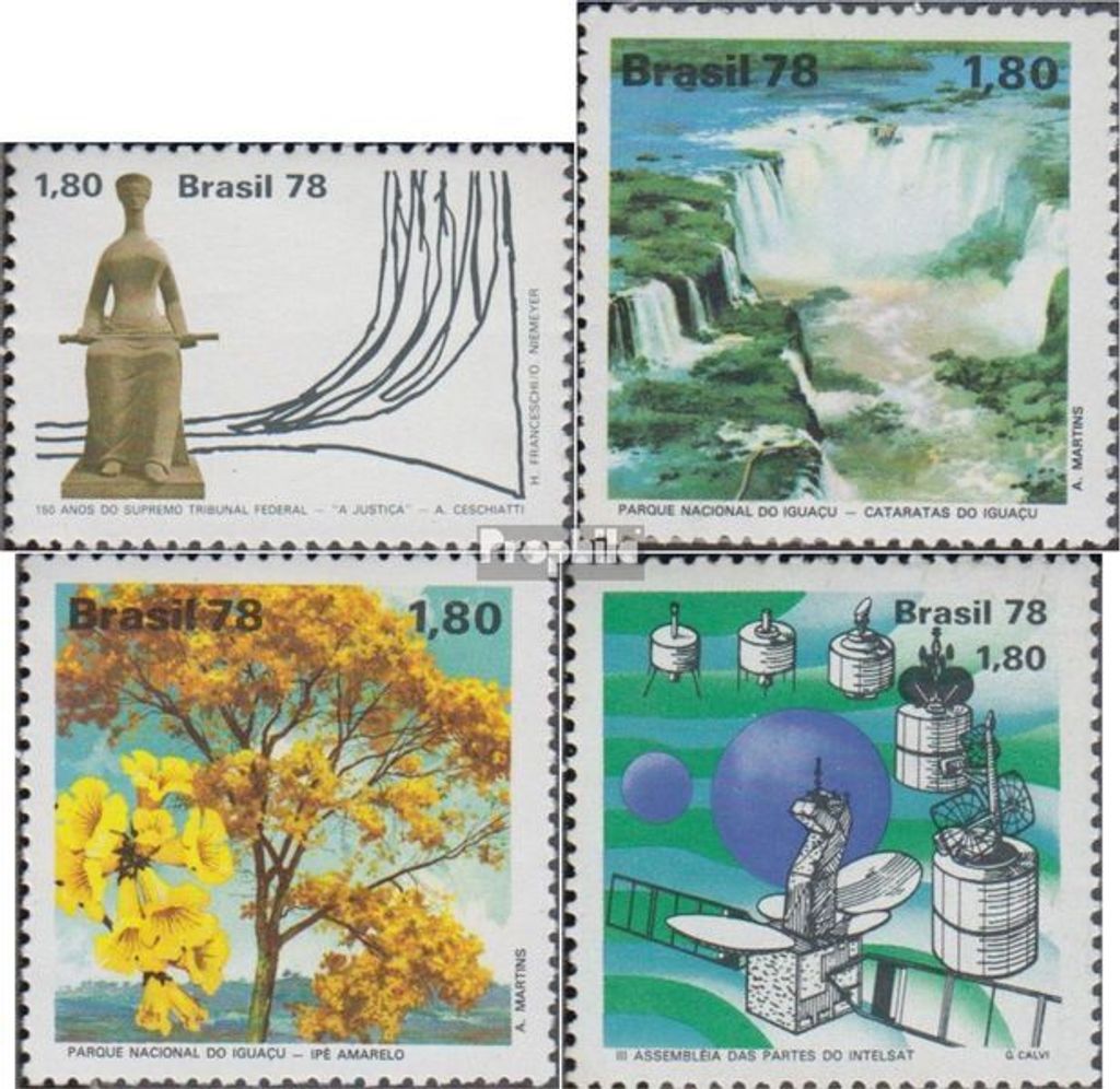 Briefmarken Brasilien 1978 Mi 1667,1668-1669,1670 Produktbild 