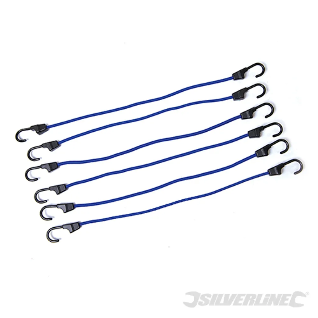 Cordes élastiques pour galerie de toit et transport vélo - Kit de 6