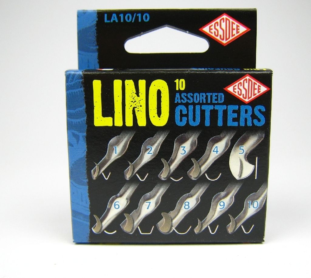 Essdee, verschiedene Linolschneider, Stile 1–10, 10er-Pack