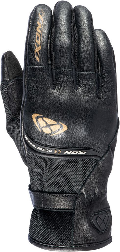 Ixon Rs Shine 2 Damen Motorradhandschuh Farbe: Schwarz/Gold, Grösse: XS