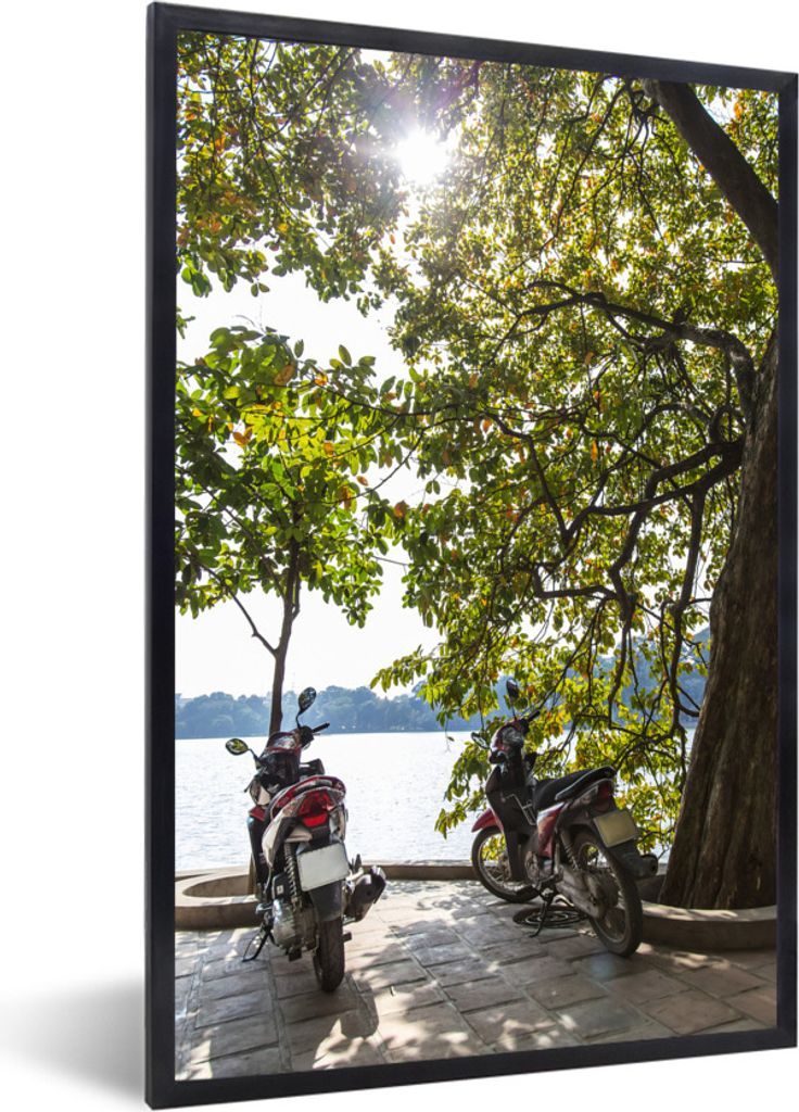 MuchoWow Gerahmtes Poster Strand in Hoi An Vietnam 60x90 cm - Poster mit Schwarzem Bilderrahmen Wandposter Rahmen Foto Bilder - Kunst