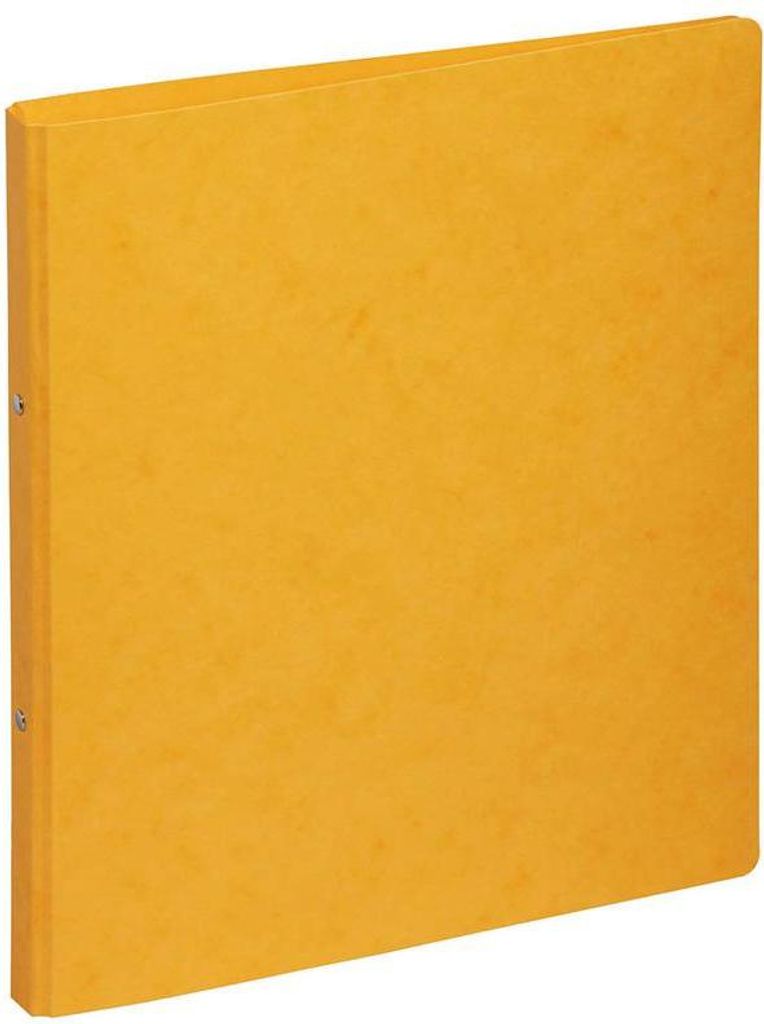 PAGNA Ringbuch aus Pressspann 2-Ring Mechanik für DIN A4 gelb