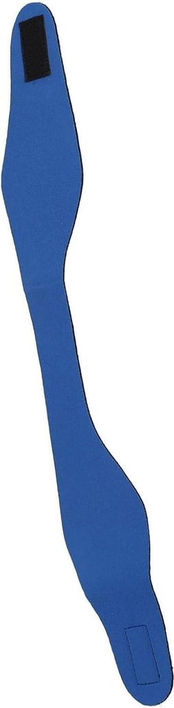 Zweithaarband für Erwachsene und Kinder - Verstellbare Neopren-Schwimenschutzband - Blaue Haarband in Größe L - Ideal zum Schwimmen