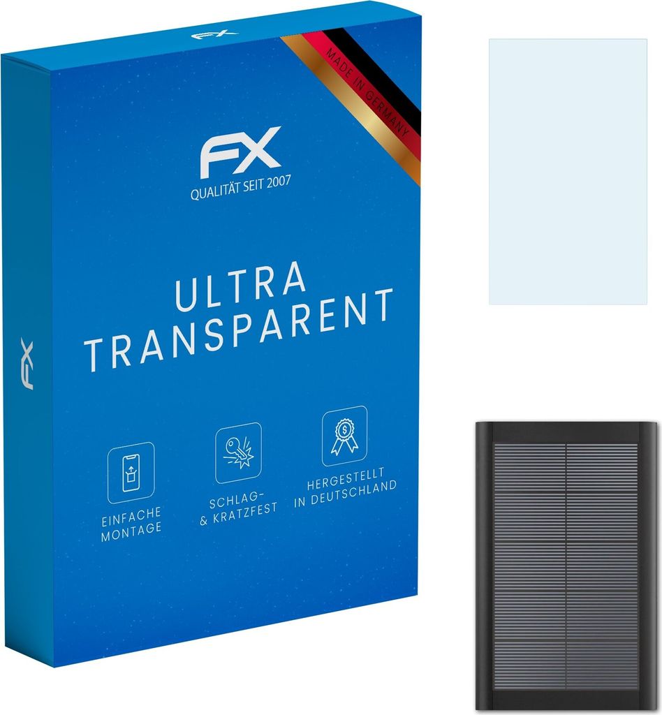 atFoliX FX-Clear 2x Schutzfolie kompatibel mit Ring Small Solar Panel (1.9W) Displayschutzfolie