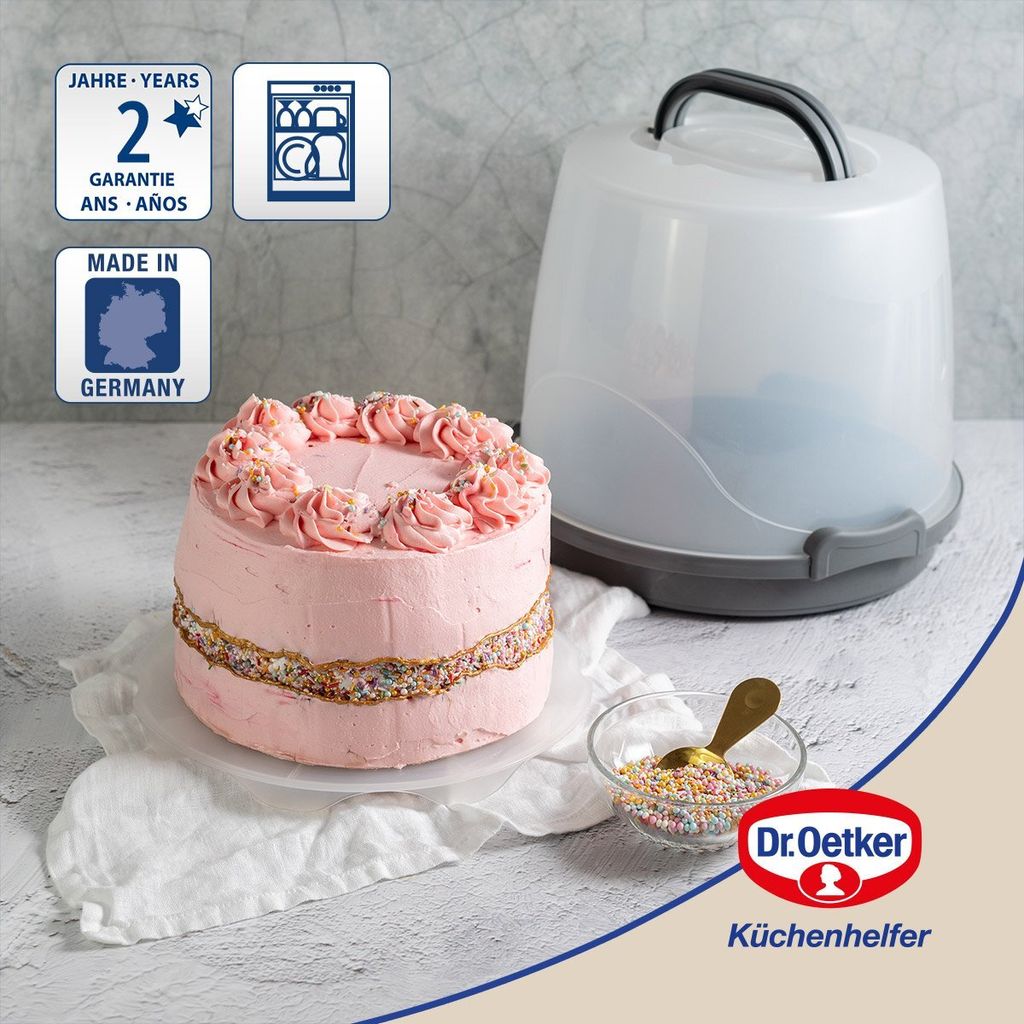 Dr. Oetker Transportbox für Kuchen extra hoch  Runde Produktbild 