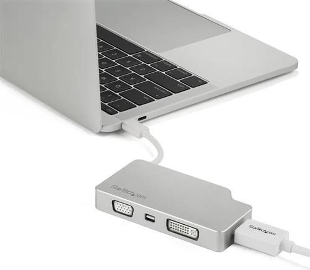 Adaptateur USB-C 4-en-1 Aluminium 4K - Vidéo HDMI VGA DVI mDP StarTech