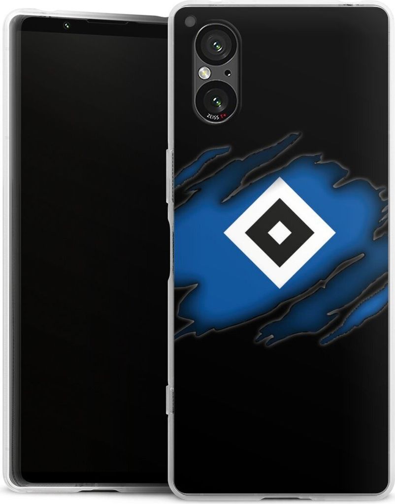 DeinDesign Handyhülle für Sony Xperia 5 V Silikon Hülle Case Smartphone Schutzhülle HSV Hamburger SV Offizielles Lizenzprodukt