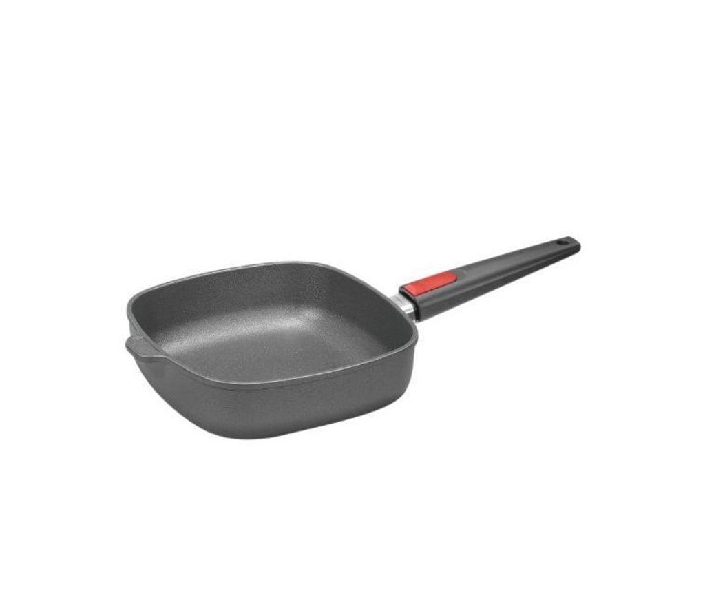Woll Titanium NOWO 1624N Bratpfanne, Gusseisen/Gussaluminium, Antihaftbeschichtung, abnehmbarer Griff