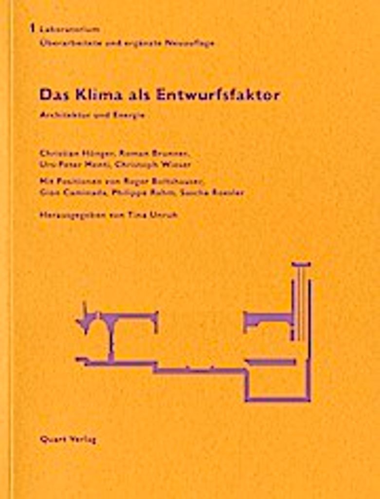 Das Klima als Entwurfsfaktor