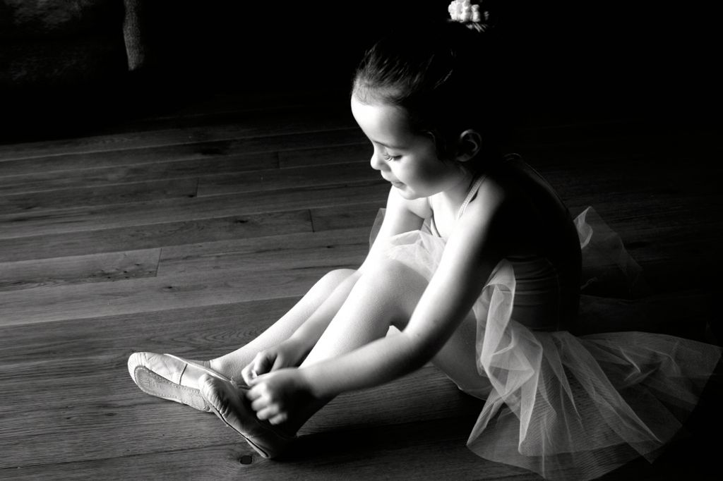 Ballett Kunstdruck Bild - Kleine Ballerina II (80 x 120 cm)