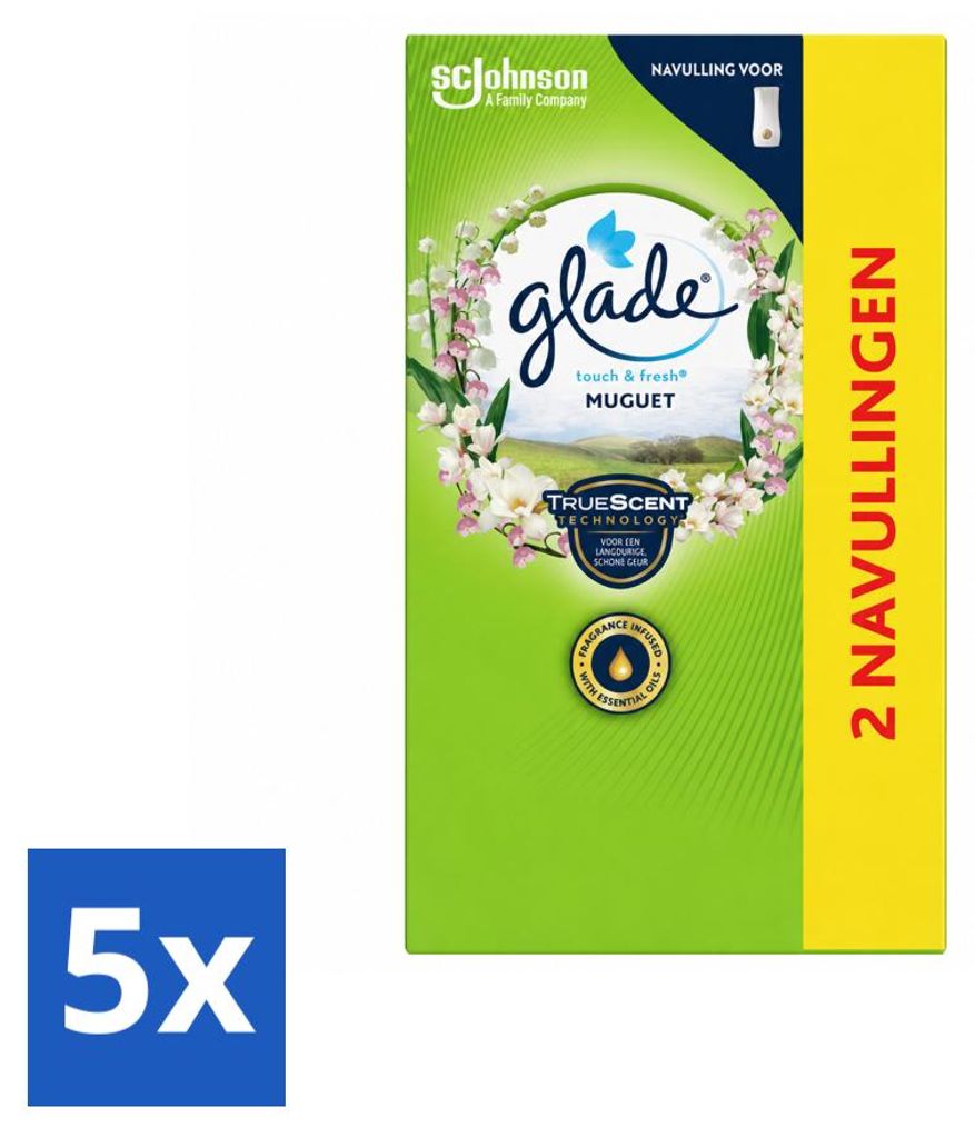 5 unidades de recambios Glade Touch & Fresh, aroma Imagen del producto 