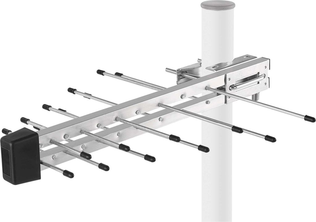 DVB-T2 Zimmerantenne Mit Verstärker - 120km Reichweite & 360° Empfang Für 4K Fernseher | Magnetfuß