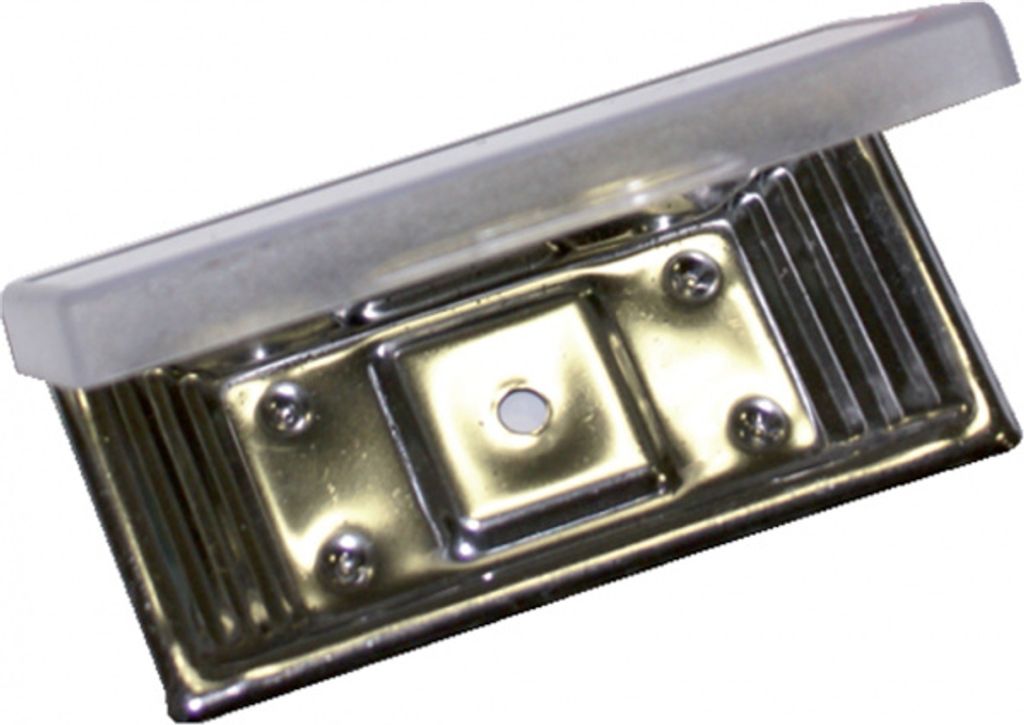 Anschraub-Schilderhalter aus Edelstahl 1.14016 Simplex | 100x50 mm, 1 Stk