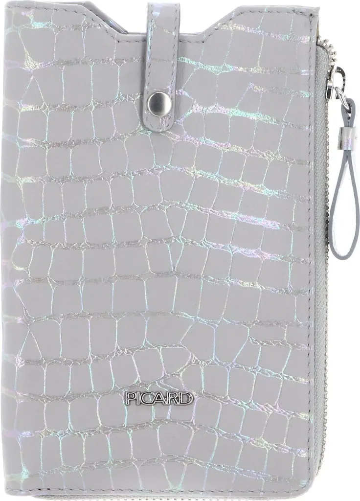 Sacoche Téléphone Cuir Gris pour Sorties et Voyage Mermaid Picard