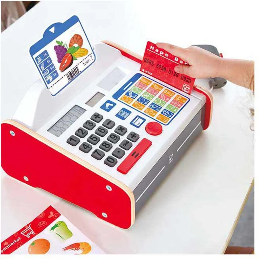 Caisse Enregistreuse Interactive Hape en Bois Durable pour Apprendre - 10