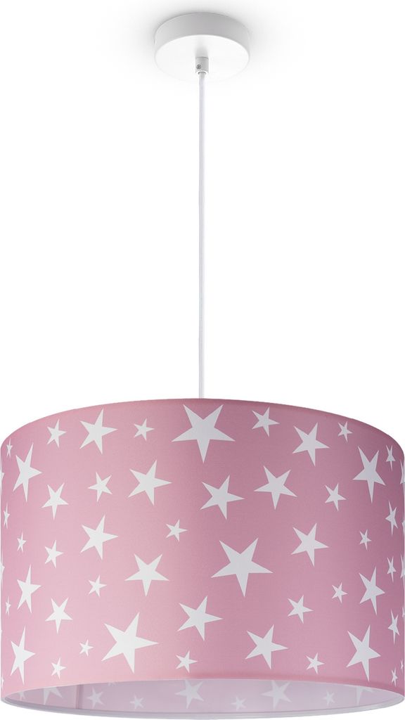 Kinderlampe Deckenlampe LED Pendelleuchte Kinderzimmer Sternenhimmel Motiv E27 Leuchten Farbe / Größe Pink (Ø45.5cm)