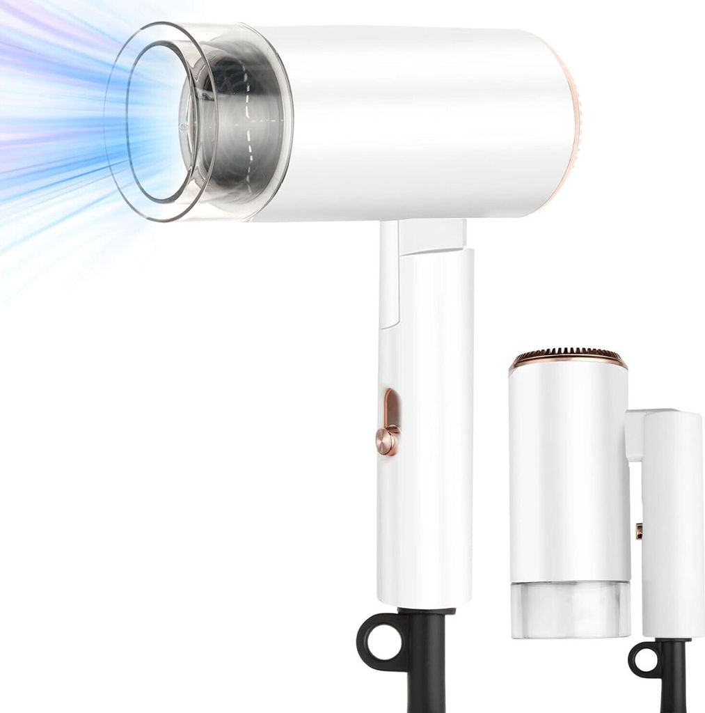 MODFU Haartrockner Ionen Fön 1500W High-Speed Ionen Haartrockner 3 Temperaturen,2 Geschwindigkeiten Föhn für Familie Windgeschwindigkeiten Haars...