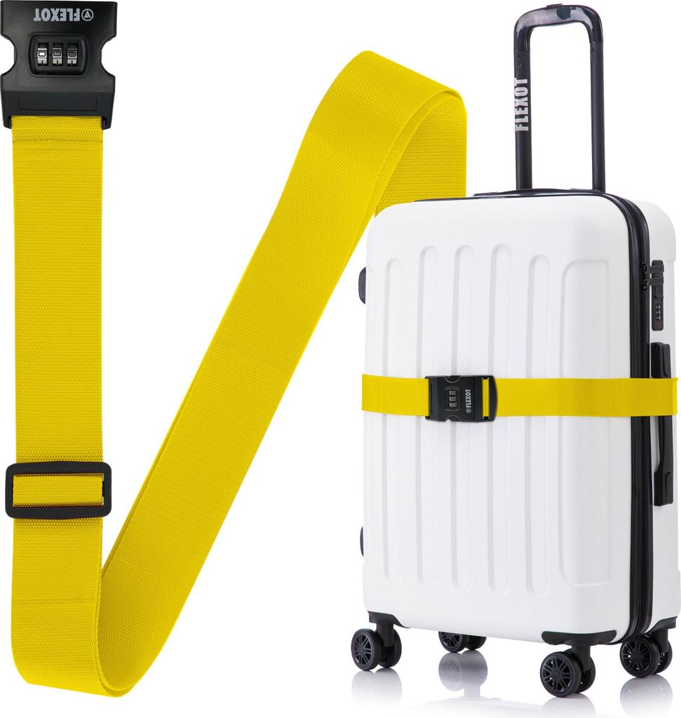 Cinghia per valigie Flexot® con lucchetto a combinazione - Immagine del prodotto 