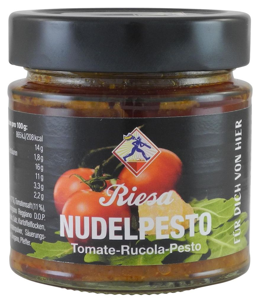 Nudelpesto Tomate-Rucola von Teigwaren Riesa (190 g) Produktbild 