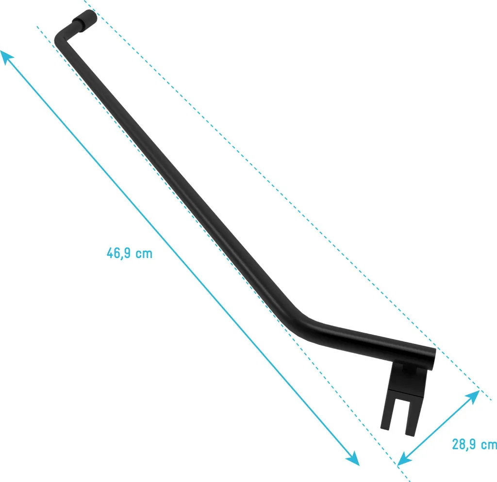 Solution de fixation d'angle noire pour stabiliser une douche italienne - 4