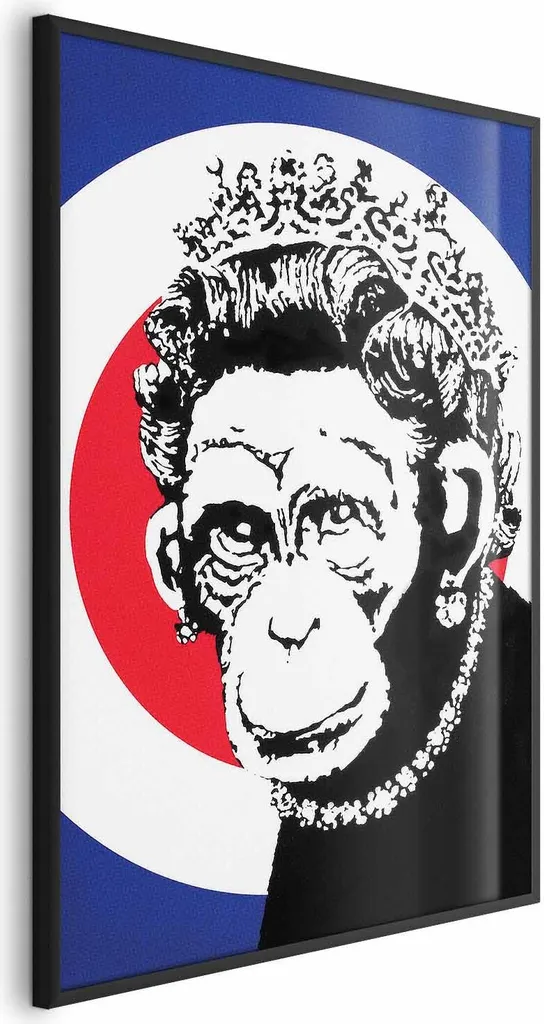 Poster Queen of the Apes 40x60 cm con cornice nera senza margine