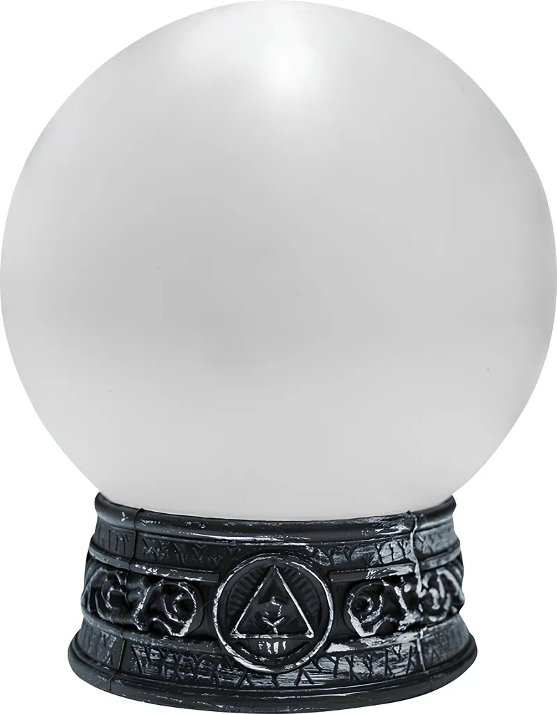 Boule de cristal animée pour décoration d'Halloween ou soirée à thème