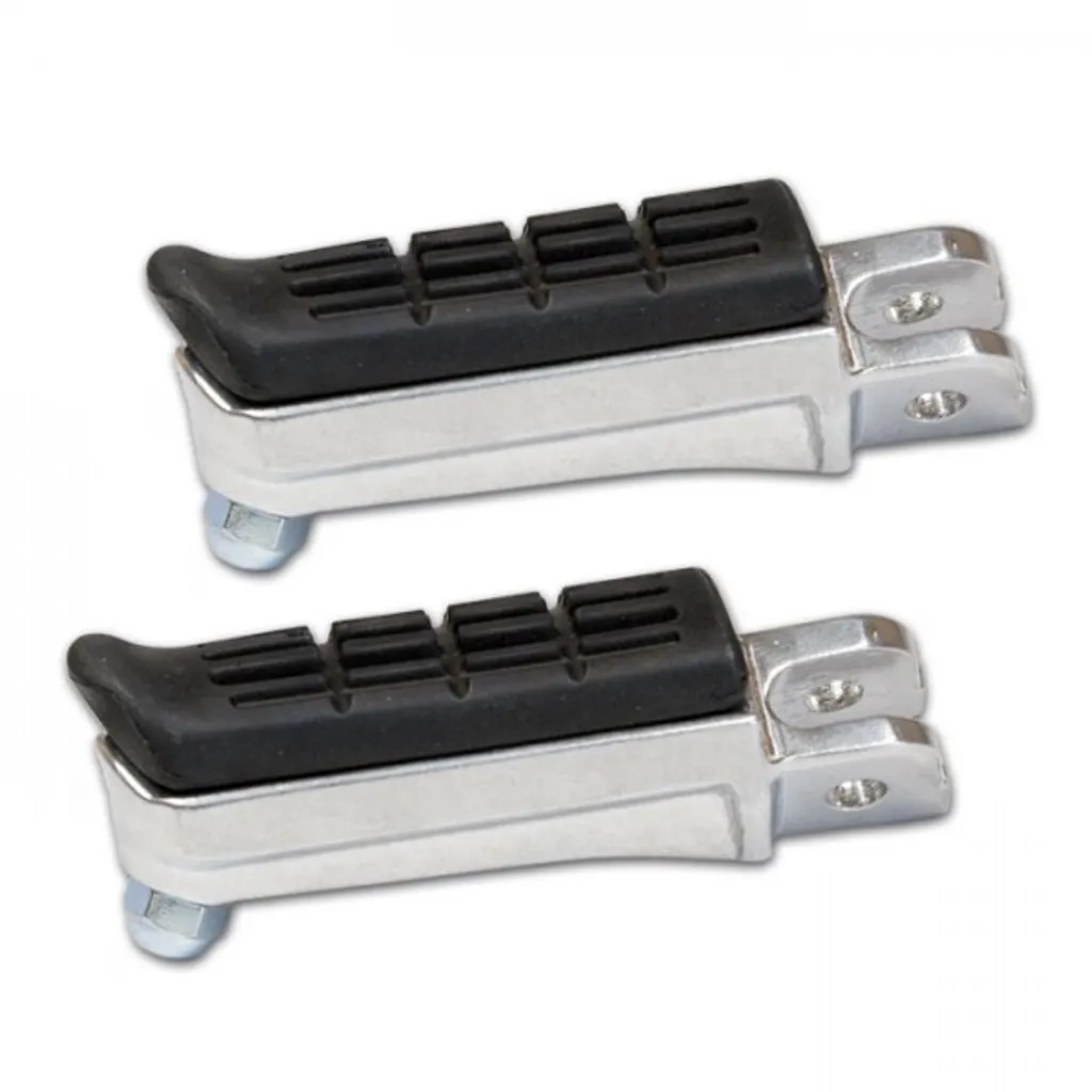 Repose-pieds larges style OEM pour moto Honda - Paire de pédales noires