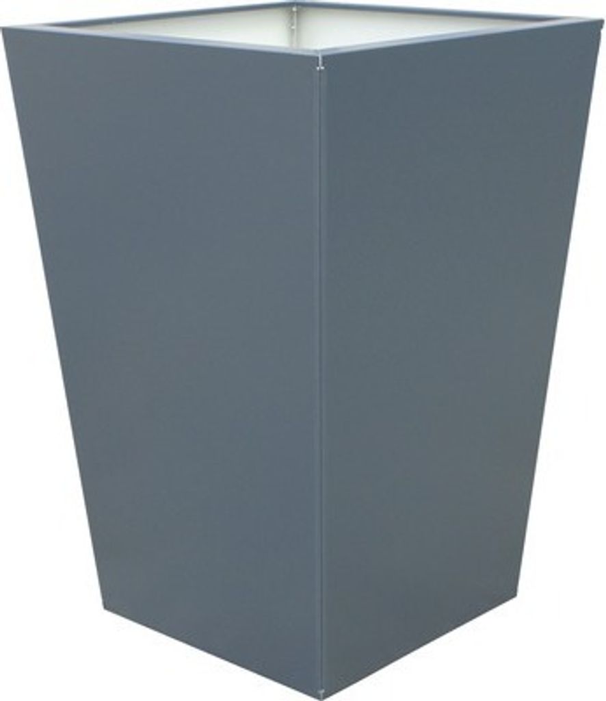 Pflanzvase Palatino Max Zink beschichtet 68 x 68 x 100 cm anthrazit