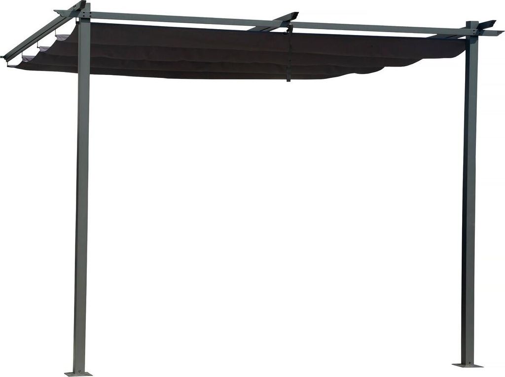Přístavná pergola se stahovací střechou - 3 x 3 m - Obrázek produktu 