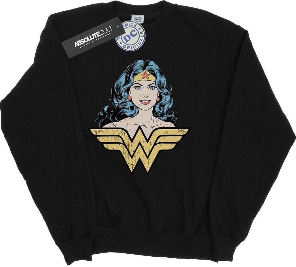 DC Comics - Sweatshirt für Mädchen BI15083 (128) (Schwarz)