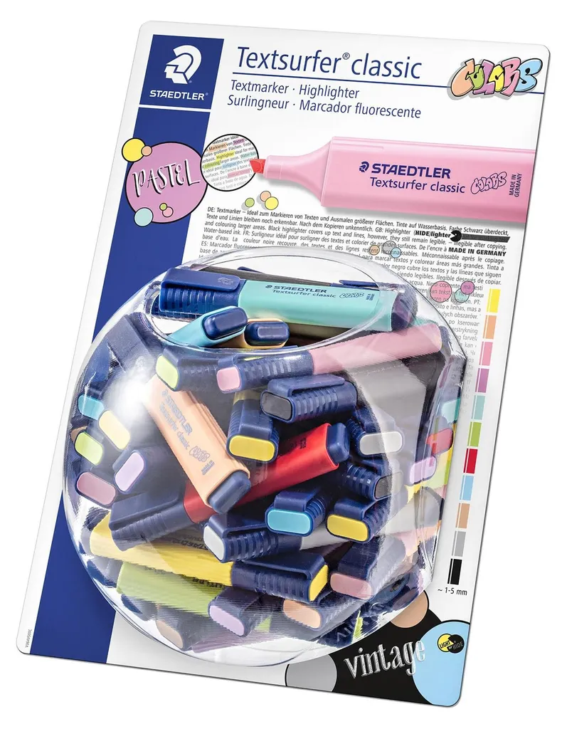 Surligneurs Textsurfer COLORS 100 ST Idéal pour Bureau et Scolarité