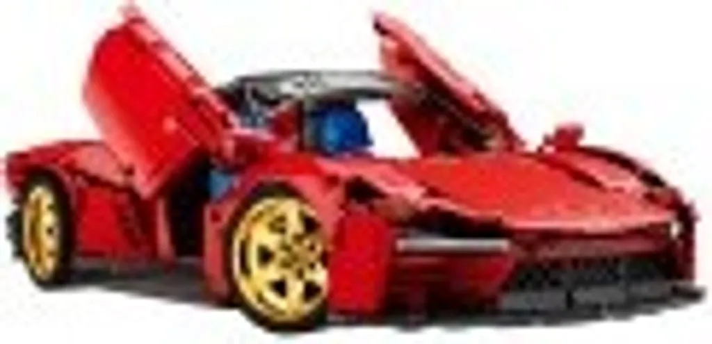 Voiture de sport rouge Set 1958 pièces modèle de course à construire