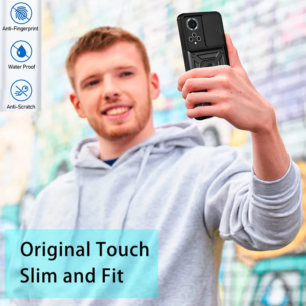 Custodia J&H Con Anello Rotante 360° Per Huawei Nova 3 - Supporto Per Dito E Stand, Sottile E Leggera, Protezione Antiurto