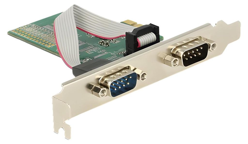 Delock PCI Express Card > 2 x Serial RS-232 - Serieller Adapter - PCIe 2.0 Low-Profile - RS-232 x 2