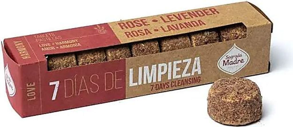 Sagrada Madre Räucherwerkscheiben 7 Tage Rose Lavendel -- 44g kaufen online