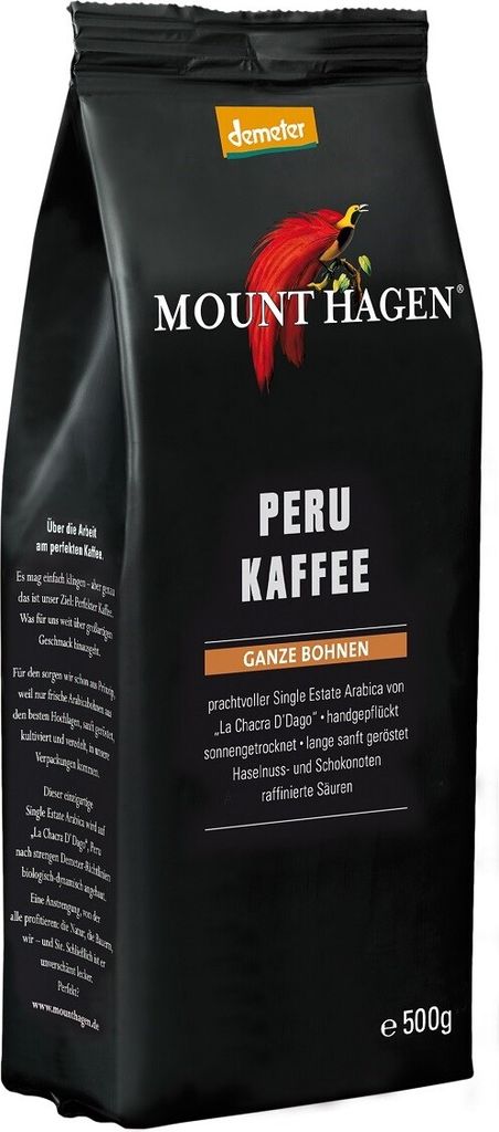 100 % ARABICA-KAFFEEBOHNEN AUS PERU, DEMETER-BIO, 500 g – Produktbild 