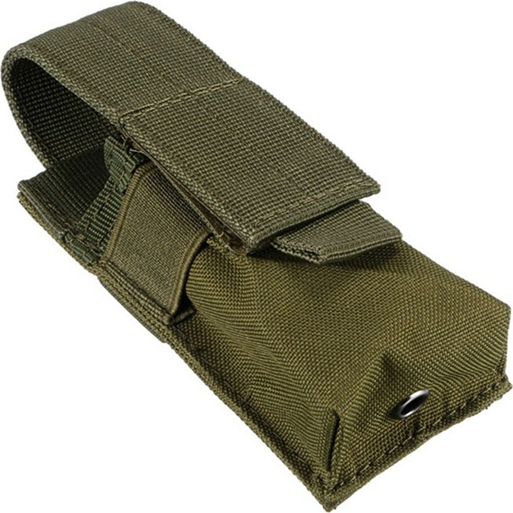 Taschenlampentasche, wasserdicht, 600D-Nylongewebe, MOLLE-System, strapazierfähig, für Outdoor-Wanderungen und Rucksackreisen, Taschenlampe, EDC-...