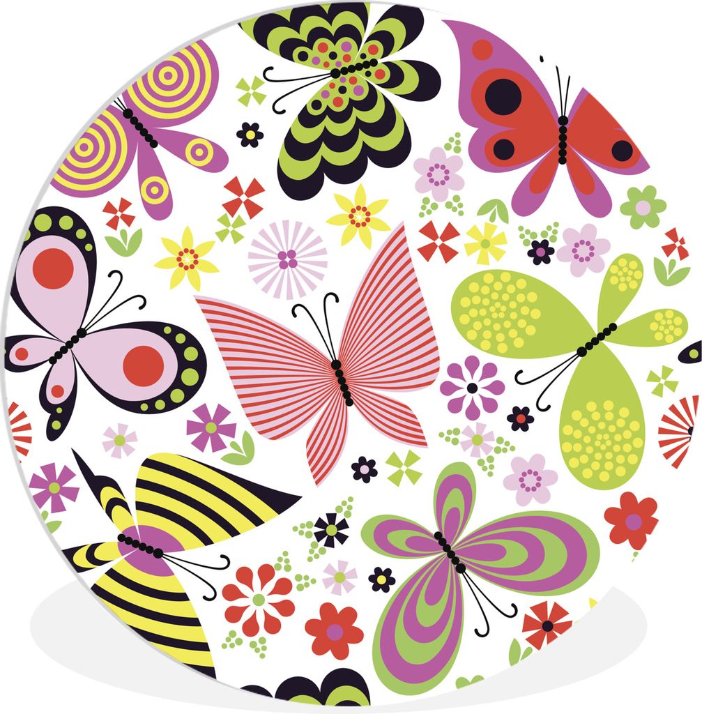 MuchoWow - Wand-Kreis - Wohnzimmer - Bild - Runde - Wanddeko - Dibond - Kunstdrucke