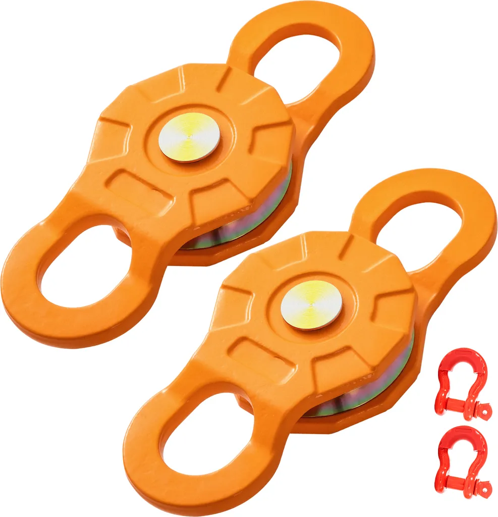 SucceBuy Poulie de Renvoi 11T pour Treuil et Corde Synthétique 14mm - 2 Pcs