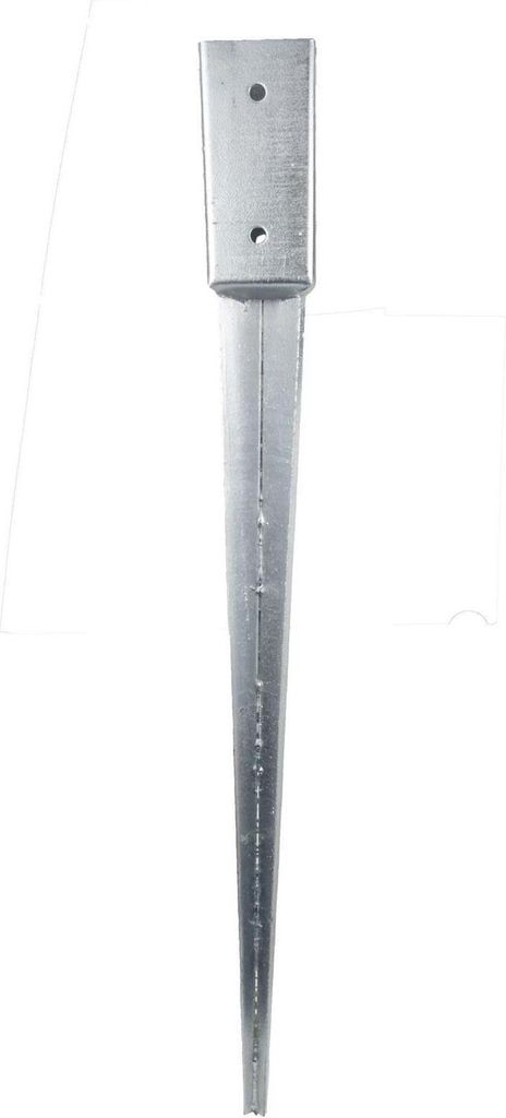 GeZu Impex Einschlaghülse 91 x 91 x 750 mm Einschlagbodenhülse Pfostenträger Bodenhülse feuerverzinkt